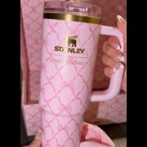 Stanley 1913 x LoveShackFancy Baby Bow Pink Peppermint 30 ounce NWT